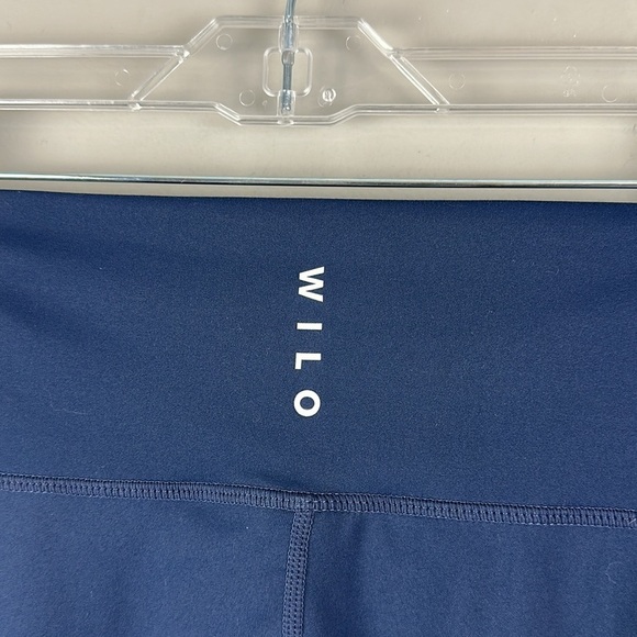 WILO Cobalt/Navy Split Hem Flare Leg Pants Size Small - Picture 9 of 12